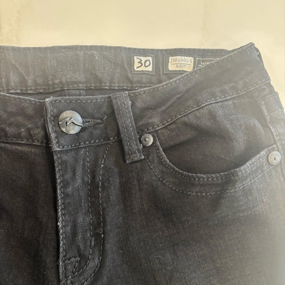 Miss Me Women's Black Boot Cut Jeans Griffith Park wash - Picture 10 of 14